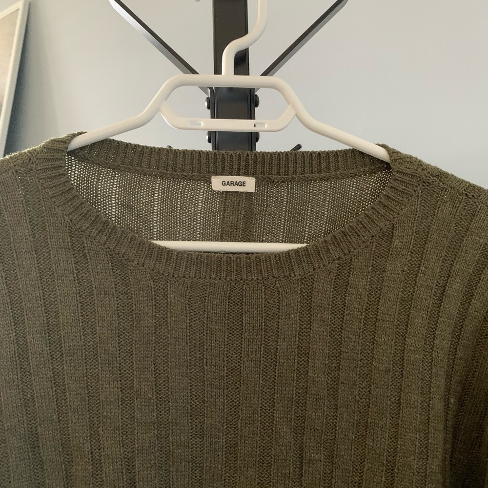 Garage Cropped Ribbed Sweater - Picture 3 of 3